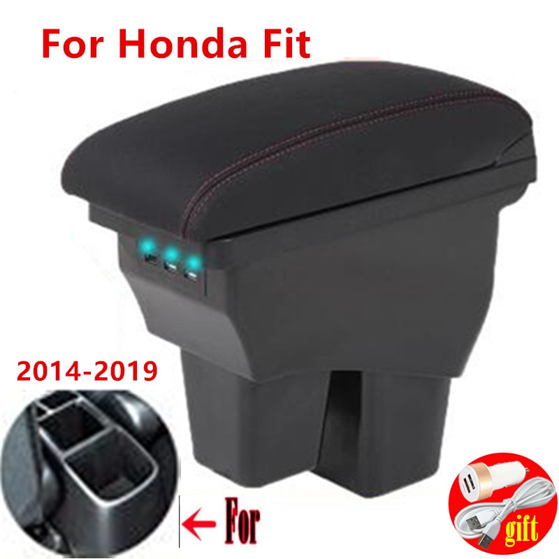 Honda Jazz Fit Car Armrest box  Honda Fit Armres..